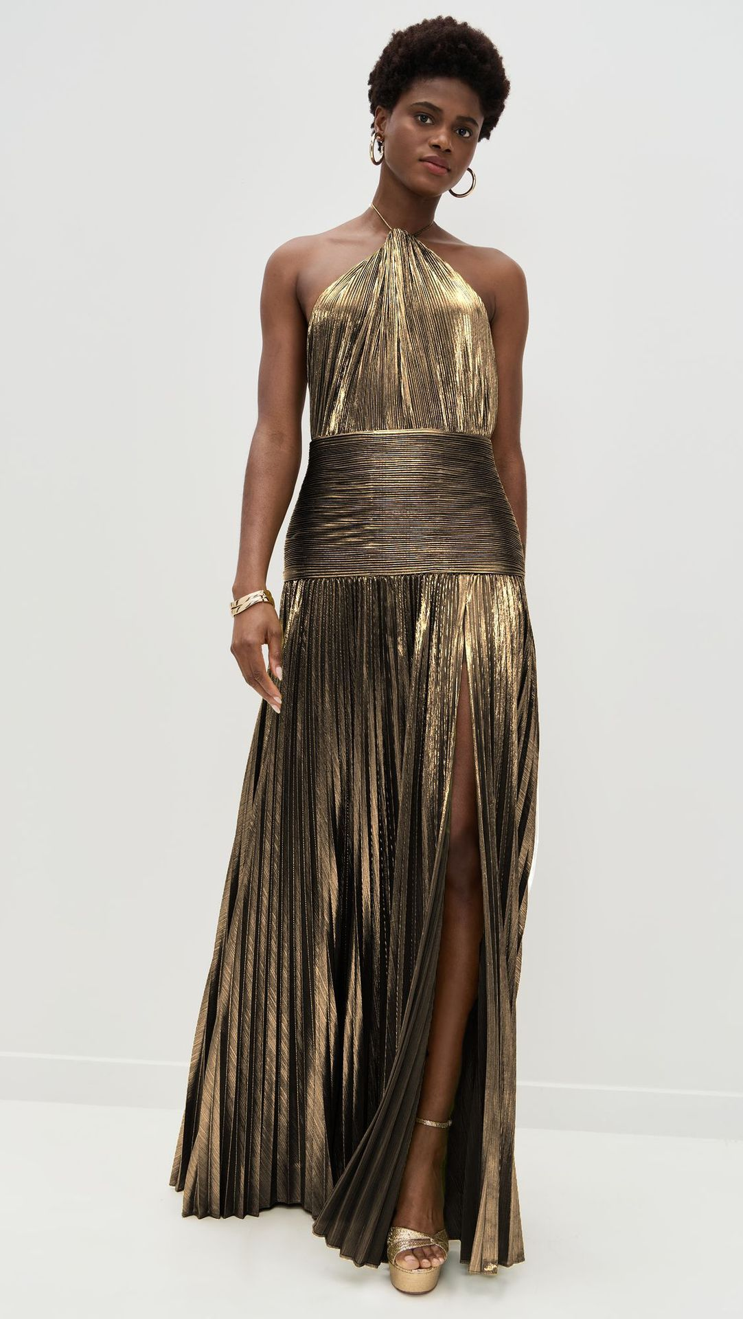 DORA - Golden Goddess Evening Gown