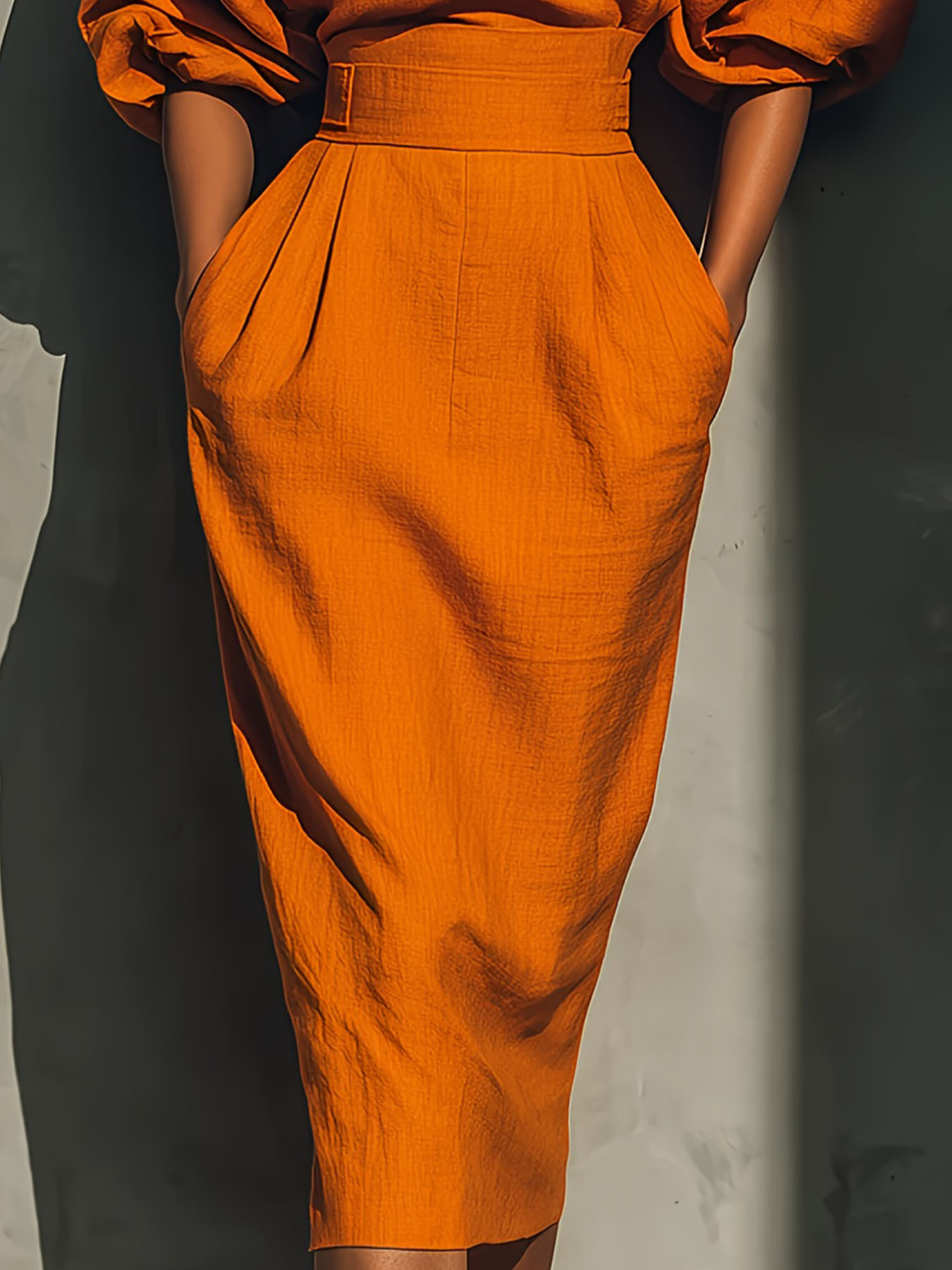 MARTA - Elegant Structured Midi Dress