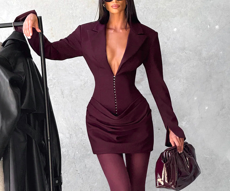 PAOLA - Power-Silhouette Mini Dress