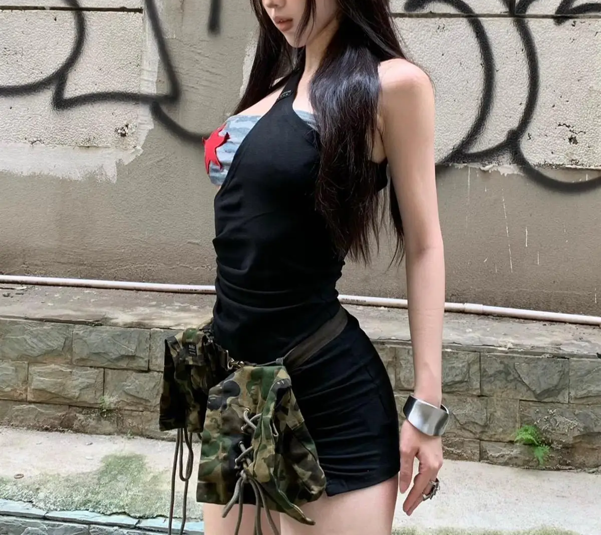 LAURA - Deconstructed Halter Mini Dress