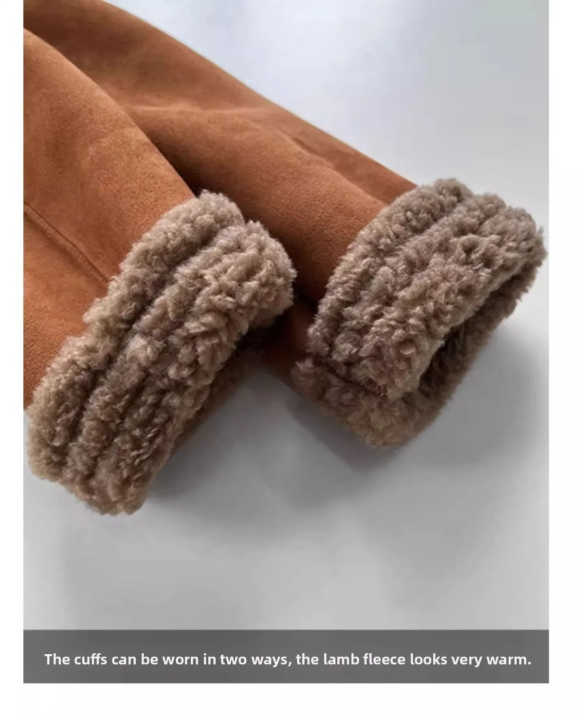 IDA - Cozy Faux Shearling Trim Jacket – Warm Winter Essential