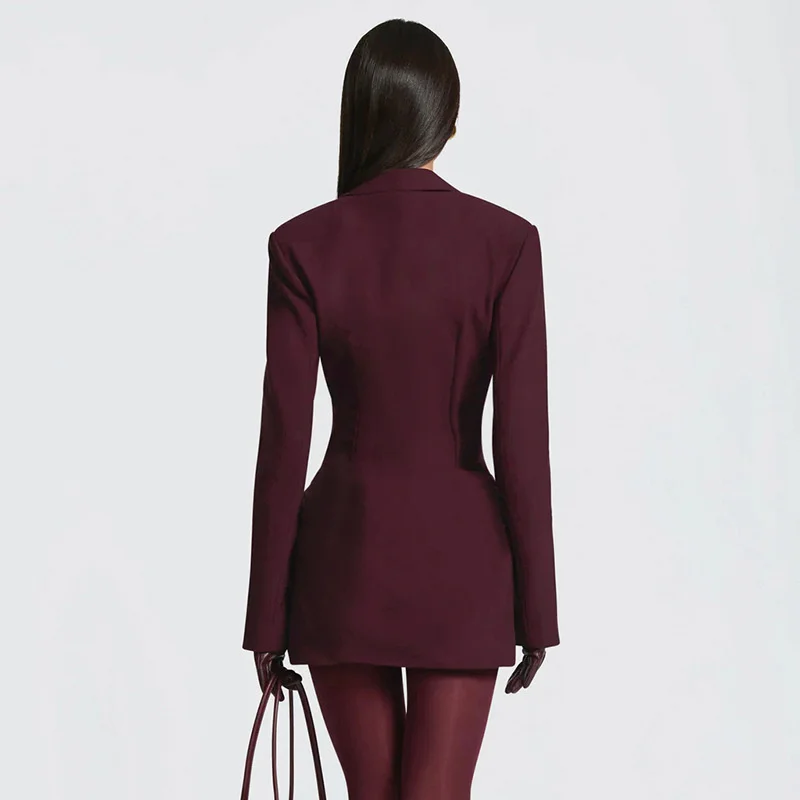 PAOLA - Power-Silhouette Mini Dress