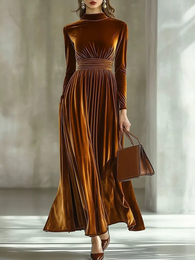 CHIARA - Velvet Elegance Maxi Dress — Holiday Luxe Edition