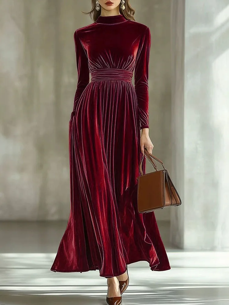 CHIARA - Velvet Elegance Maxi Dress — Holiday Luxe Edition