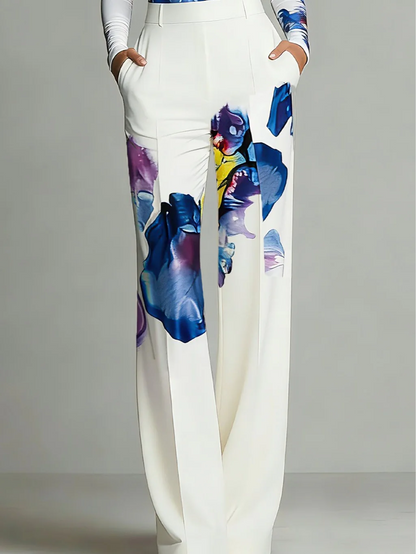 BENEDETTA - Floral Art Wide-Leg Set